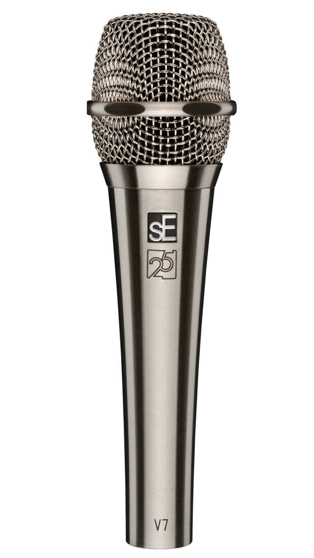 Limited Edition 25th Anniversary V7 Handheld Dynamic Vocal Microphone - Brushed Nickel