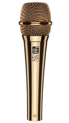 Limited Edition 25th Anniversary V7 Handheld Dynamic Vocal Microphone - Gold