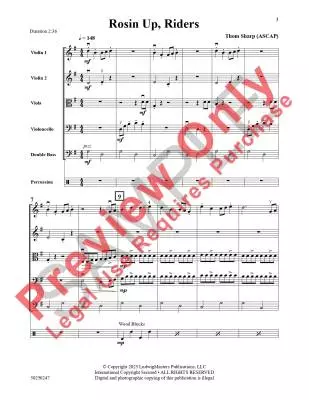Rosin Up, Riders - Sharp - String Orchestra - Gr. 2
