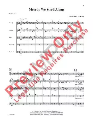 Merrily We Stroll Along - Sharp - String Orchestra - Gr. 2.5