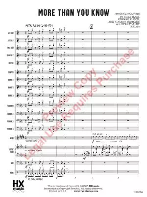 More than You Know - Rose/Iliscu/Youmans/Fraley - Jazz Ensemble - Gr. 3.5