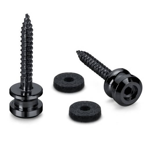 Strap Buttons for S-Locks, Large - Black