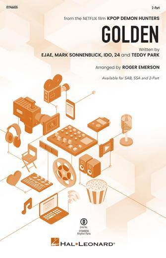 Golden (from KPop Demon Hunters) - Emerson - Choral Octavo - 2-Pt Accompanied