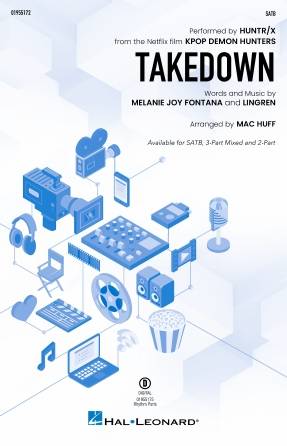 TAKEDOWN (from KPop Demon Hunters) - Fontana/Lingren/Huff - Choral Octavo - 2-Pt Accompanied