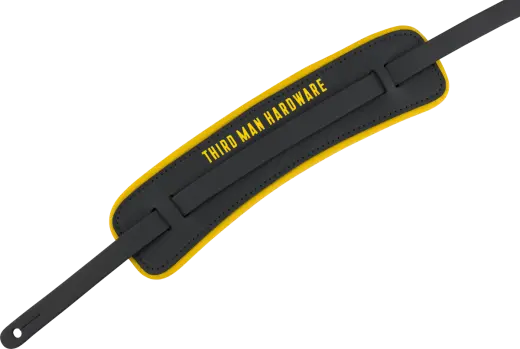 Fender x Third Man Hardware Leather Strap - Black/Yellow