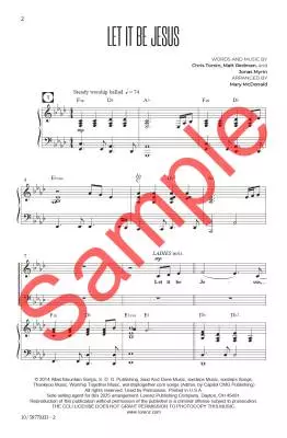 Let It Be Jesus - Tomlin/Redman/Myrin/McDonald - Choral Octavo - SATB/Piano/Opt. Orchestra
