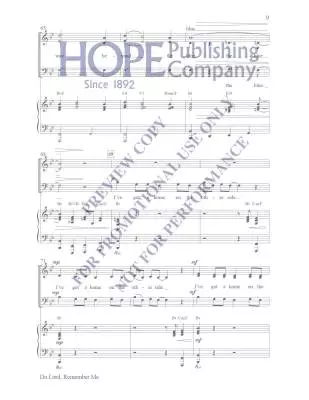 Do Lord, Remember Me - Mcdonald - Choral Octavo - SAB Accompanied