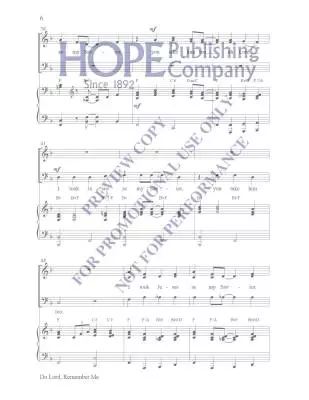 Do Lord, Remember Me - Mcdonald - Choral Octavo - SAB Accompanied