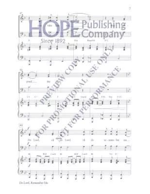 Do Lord, Remember Me - Mcdonald - Choral Octavo - SAB Accompanied