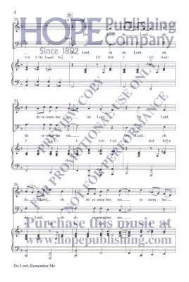 Do Lord, Remember Me - Mcdonald - Choral Octavo - SATB Accompanied