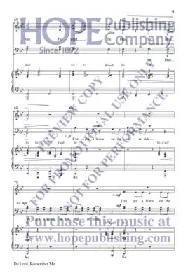 Do Lord, Remember Me - Mcdonald - Choral Octavo - SATB Accompanied