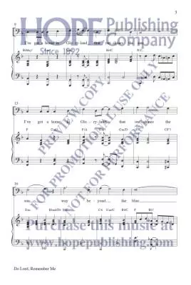 Do Lord, Remember Me - Mcdonald - Choral Octavo - SATB Accompanied