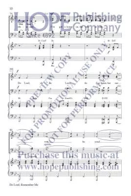 Do Lord, Remember Me - Mcdonald - Choral Octavo - SATB Accompanied