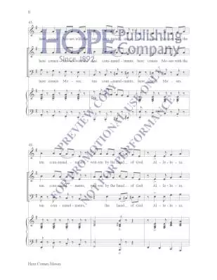 Here Comes Moses - Martin - Choral Octavo - SATB Accompanied