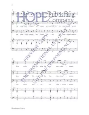 Here Comes Moses - Martin - Choral Octavo - SATB Accompanied