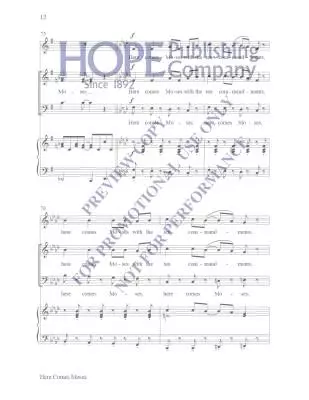 Here Comes Moses - Martin - Choral Octavo - SATB Accompanied