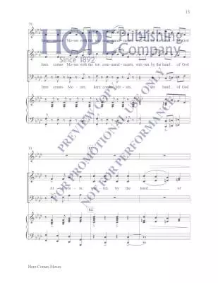 Here Comes Moses - Martin - Choral Octavo - SATB Accompanied