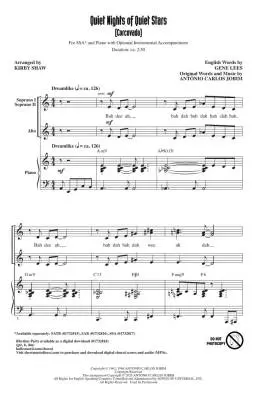 Quiet Nights of Quiet Stars (Corcovado) - Jobim/Shaw - Choral Octavo - SSA Accompanied