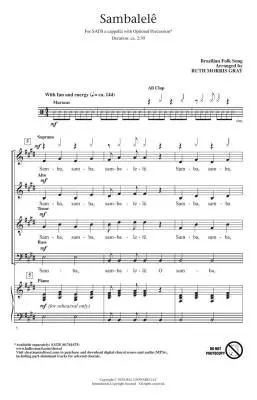 Sambalele - Gray - Choral Octavo - SATB A Cappella