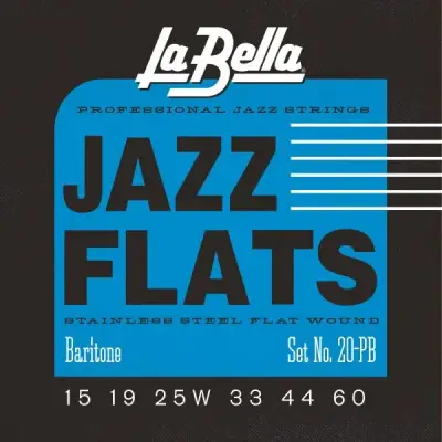 20P-B Jazz Flats Baritone Guitar Strings (15-60)