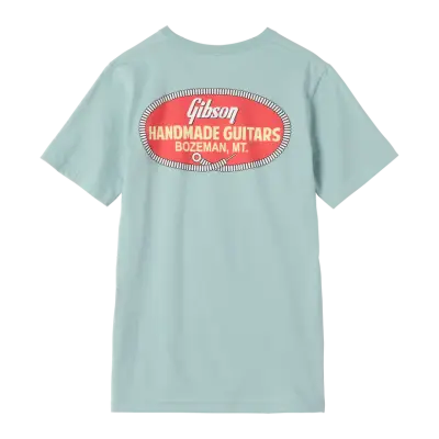 Gibson Handmade Guitars T-Shirt, Teal - Medium