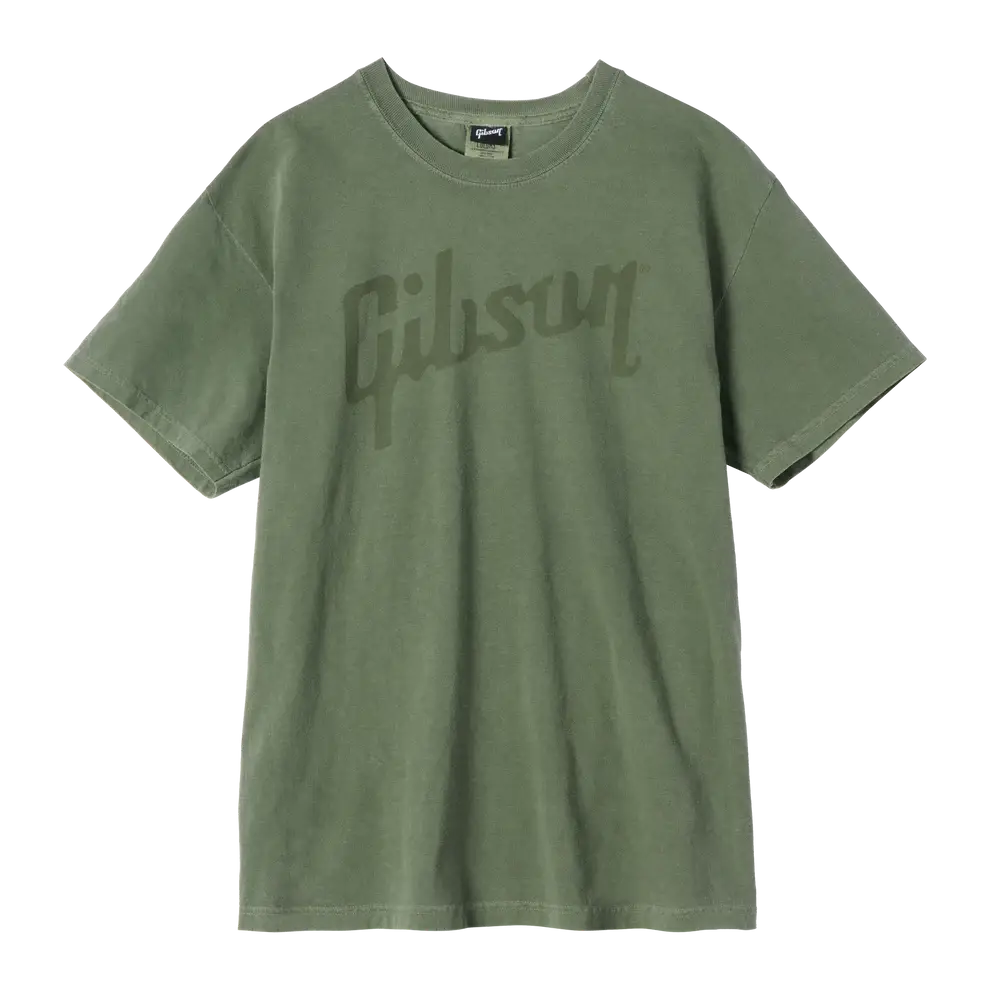 Gibson Logo T-Shirt, Olive - XXXL
