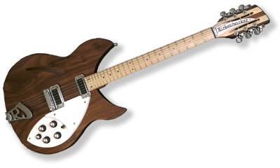 2014 Coy 330 12-String Semi-Hollowbody Electric Guitar - Walnut
