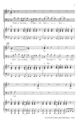 You Make It Feel Like Christmas - Stefani/Shelton/Huff - Choral Octavo - SATB Accompanied