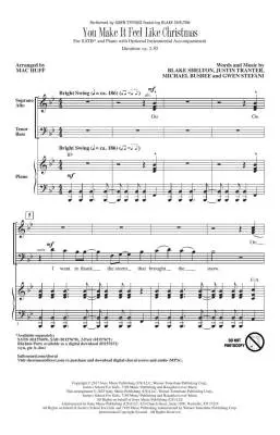 You Make It Feel Like Christmas - Stefani/Shelton/Huff - Choral Octavo - SATB Accompanied