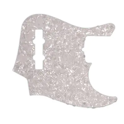 WD Music - Custom Pickguard for Fender 50th Anniversary Jazz Bass - White Pearl