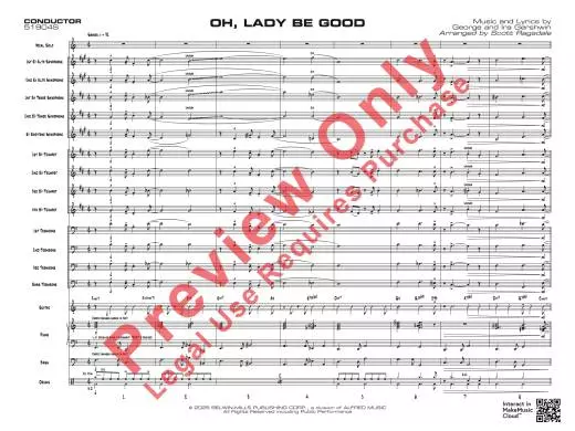 Oh, Lady Be Good - Gershwin/Gershwin/Ragsdale - Jazz Ensemble/Voice - Gr. 3