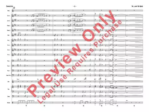 Oh, Lady Be Good - Gershwin/Gershwin/Ragsdale - Jazz Ensemble/Voice - Gr. 3