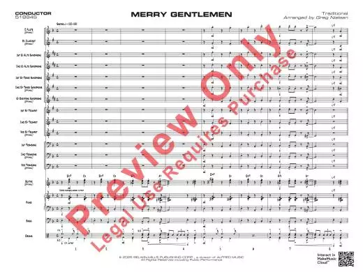 Merry Gentlemen - Nielsen - Jazz Ensemble - Gr. 1.5
