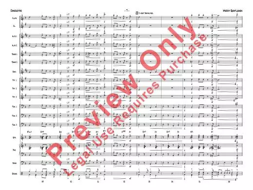 Merry Gentlemen - Nielsen - Jazz Ensemble - Gr. 1.5