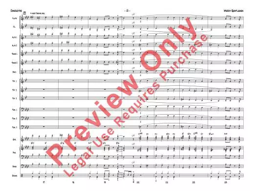 Merry Gentlemen - Nielsen - Jazz Ensemble - Gr. 1.5
