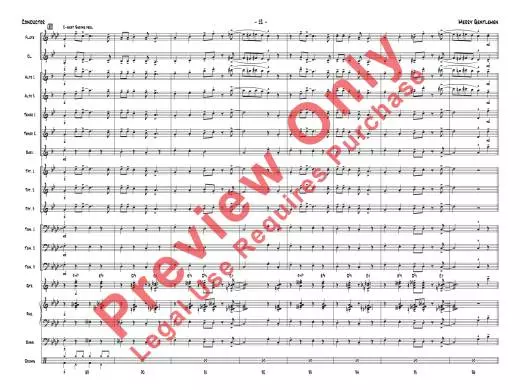 Merry Gentlemen - Nielsen - Jazz Ensemble - Gr. 1.5