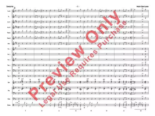 Merry Gentlemen - Nielsen - Jazz Ensemble - Gr. 1.5