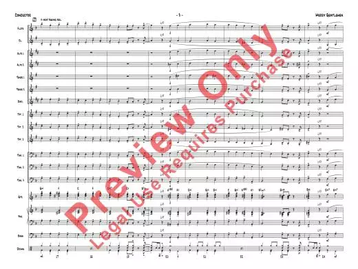 Merry Gentlemen - Nielsen - Jazz Ensemble - Gr. 1.5
