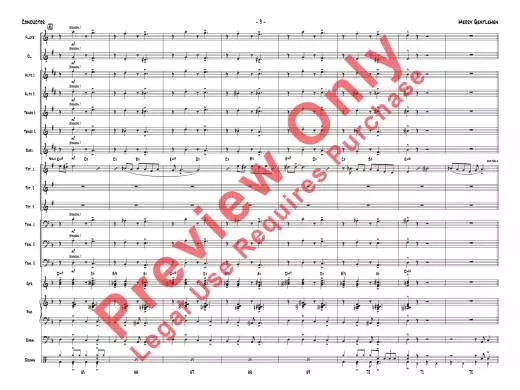 Merry Gentlemen - Nielsen - Jazz Ensemble - Gr. 1.5