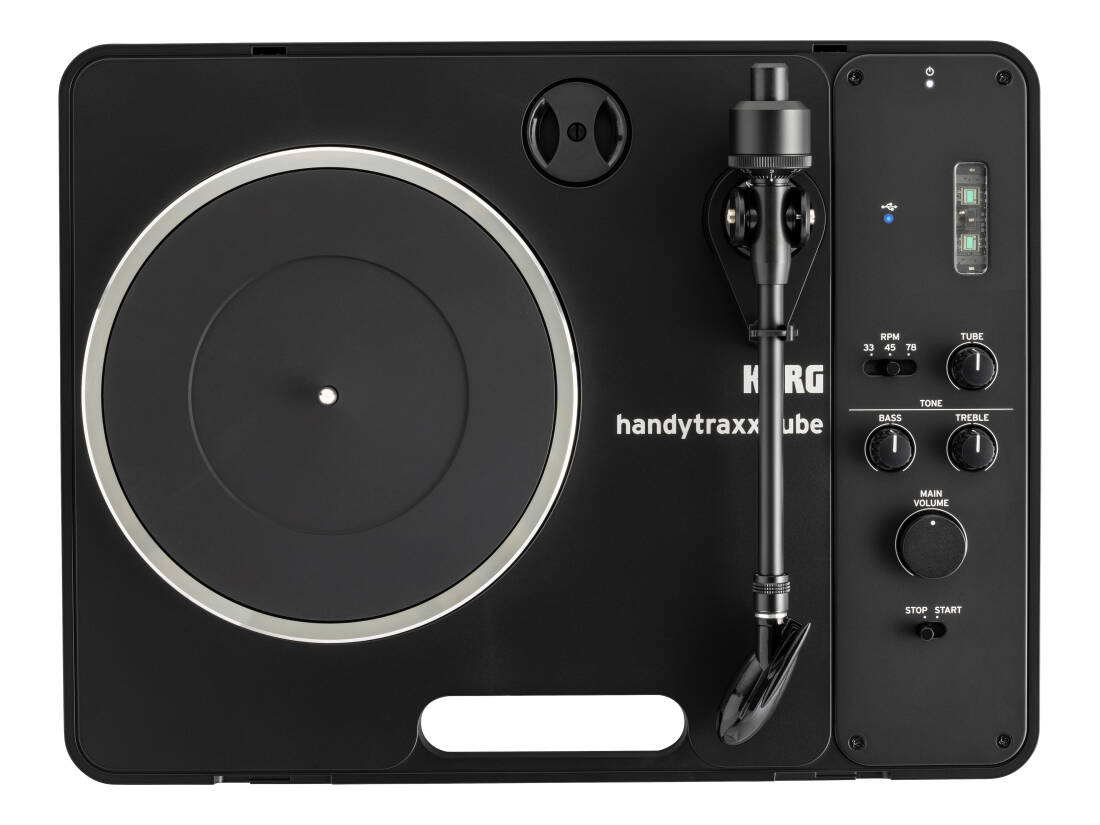 HandyTraxx Tube Portable Record Player with Jico Cartridge