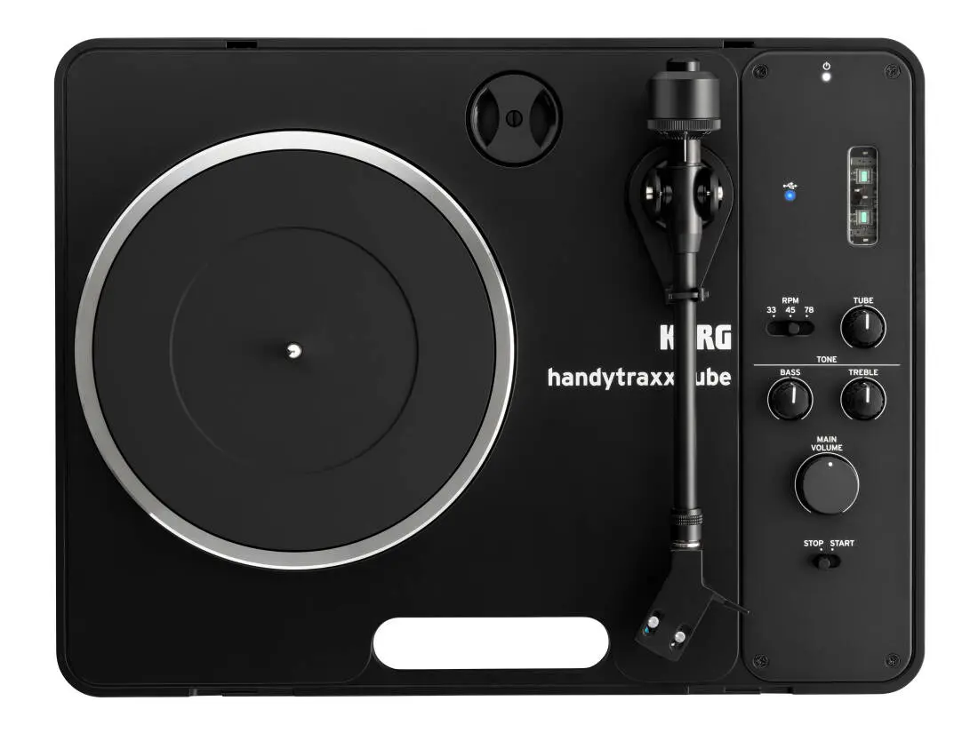 HandyTraxx Tube Portable Record Player