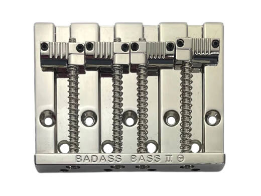 All Parts Leo Quan Badass II 4-String Bass Bridge - Nickel