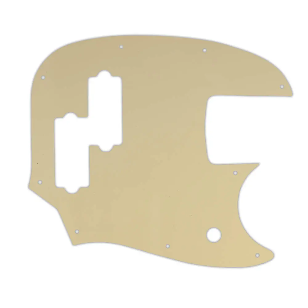 Custom Pickguard for Fender Short Scale Mustang Bass PJ - Cream/Black/Cream