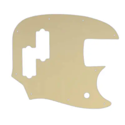 WD Music - Custom Pickguard for Fender Short Scale Mustang Bass PJ - Cream/Black/Cream