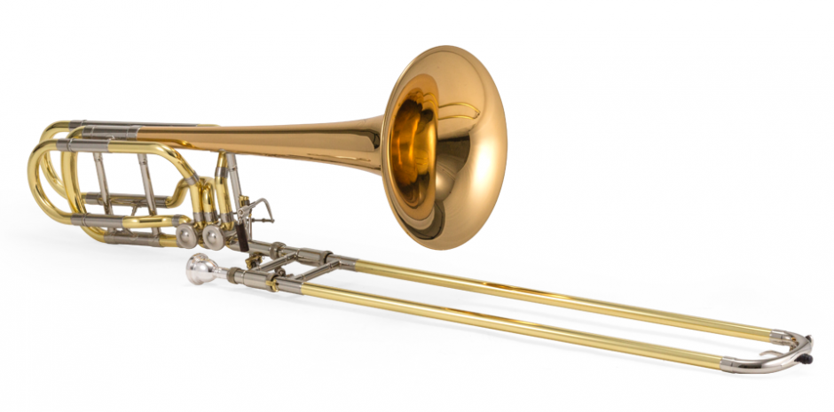 1240RL Bb/F/Gb/D Professional Bass Trombone w/Dual Rotor Valves - Rose Brass Bell