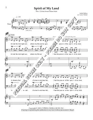 Spirit of My Land - Belina/Nickel - Choral Octavo - SATB Accompanied
