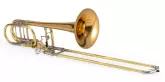 XO Professional Brass - 1240RL-T Bb\/F\/Gb\/D Professional Bass Trombone w\/Dual Thayer Valves - Rose Brass Bell