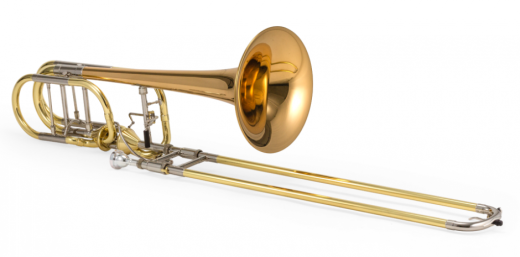 XO Professional Brass - 1240RL-T Bb/F/Gb/D Professional Bass Trombone w/Dual Thayer Valves - Rose Brass Bell