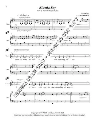 Alberta Sky - Belina/Phare-Bergh - Choral Octavo - SATB Accompanied