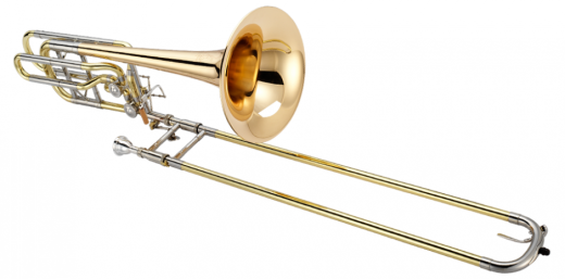1242RL Bb/F/Eb w/D Professional Bass Trombone - Dual Rotor Valves - Rose Brass Bell